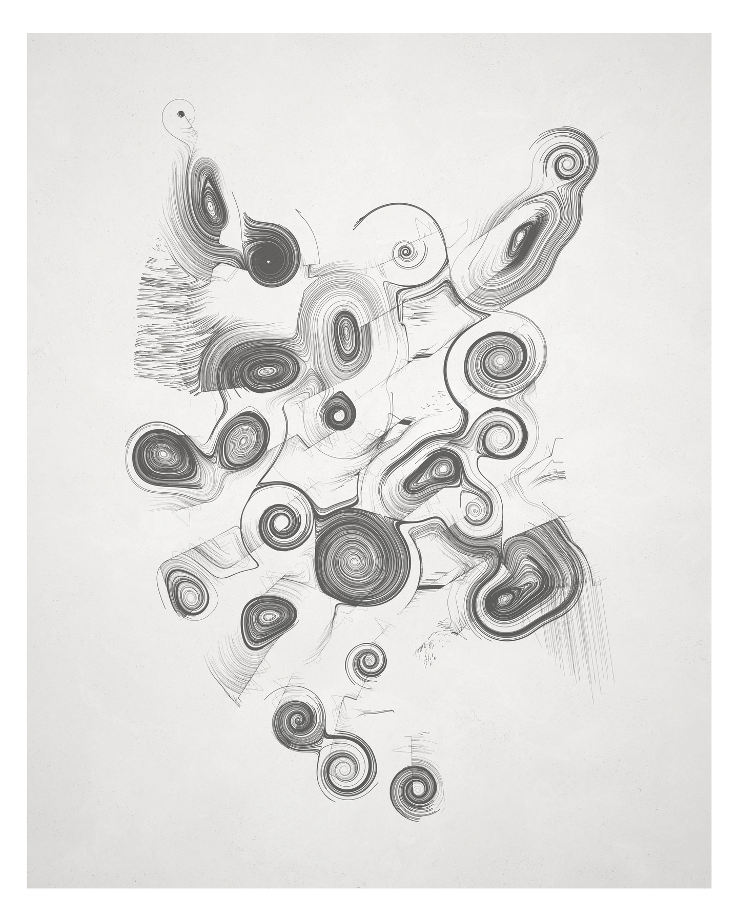 Line drawing, three of four